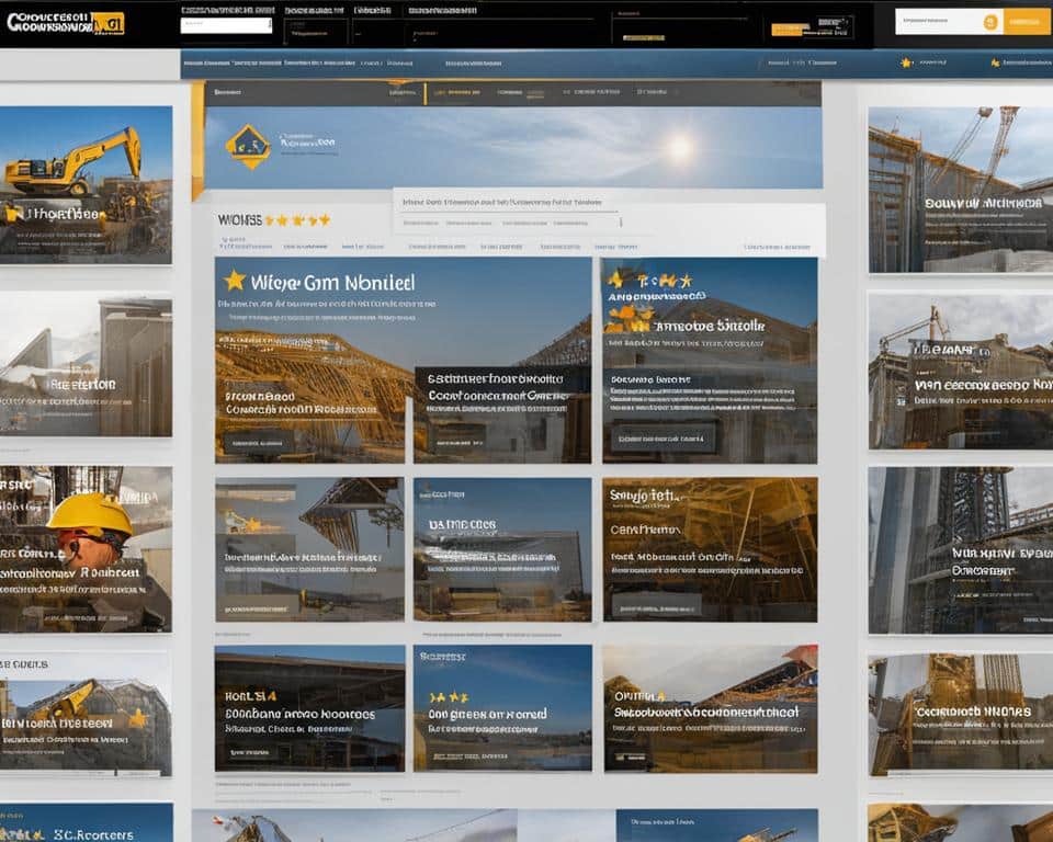 The Role of Customer Reviews and Testimonials on Construction Websites