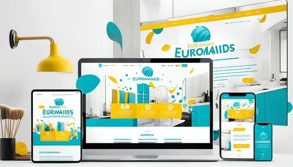 EuroMaids visually stunning web design