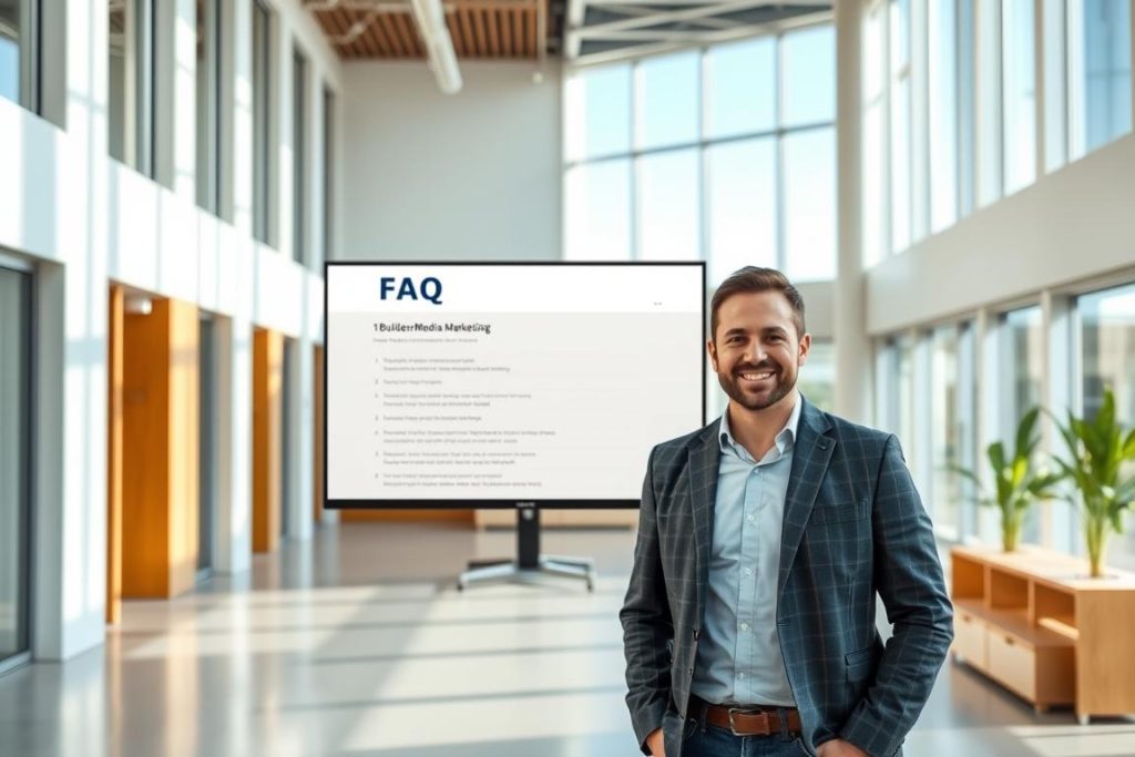 Roseville construction company FAQ page design example