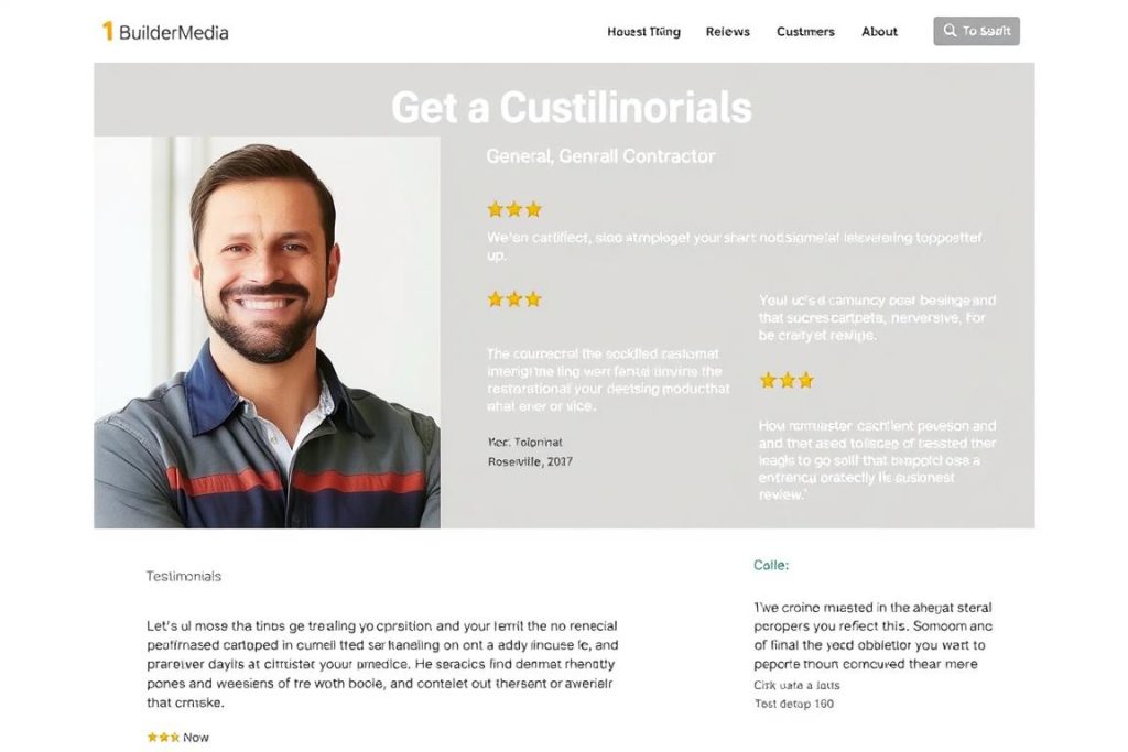 SEO-friendly testimonial pages for contractors in Roseville