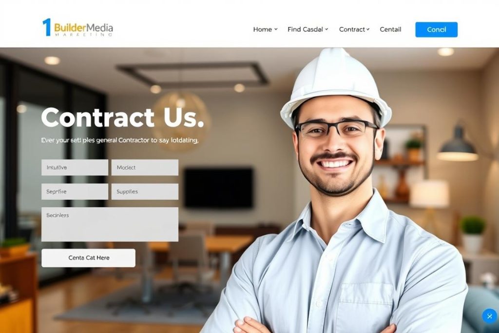 contractor contact page SEO