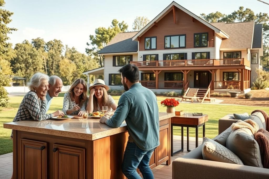 Engaging content for multi-generational living solutions
