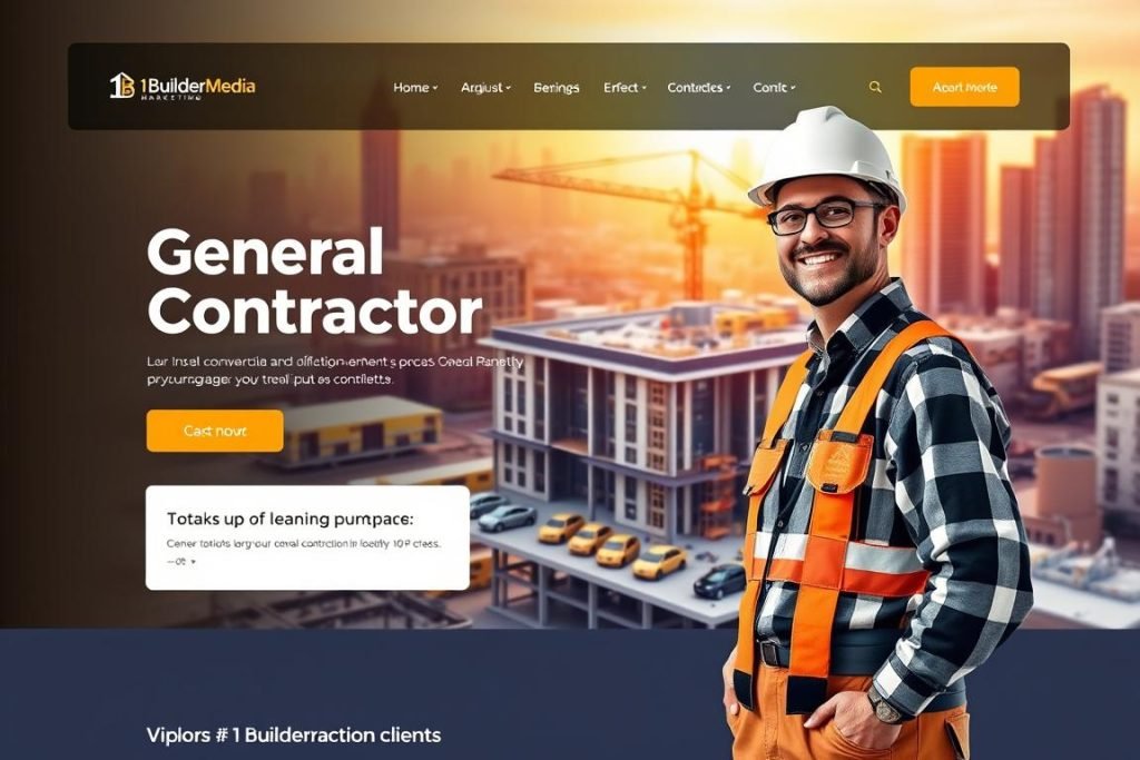 High-quality visuals for construction websites